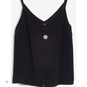 Madewell Silk button down camisole
